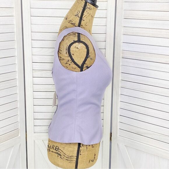 Eden Bridals Sleeveless Zipper Back Shell Tank Top Lilac Purple 14 - Picture 4 of 12